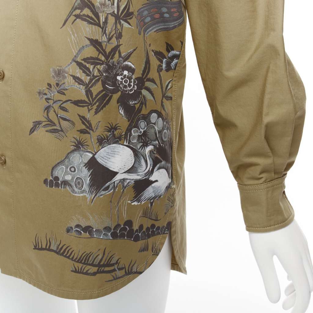 Dior Jardin Dhiver Dress Khaki Cotton Very good condition - Back View