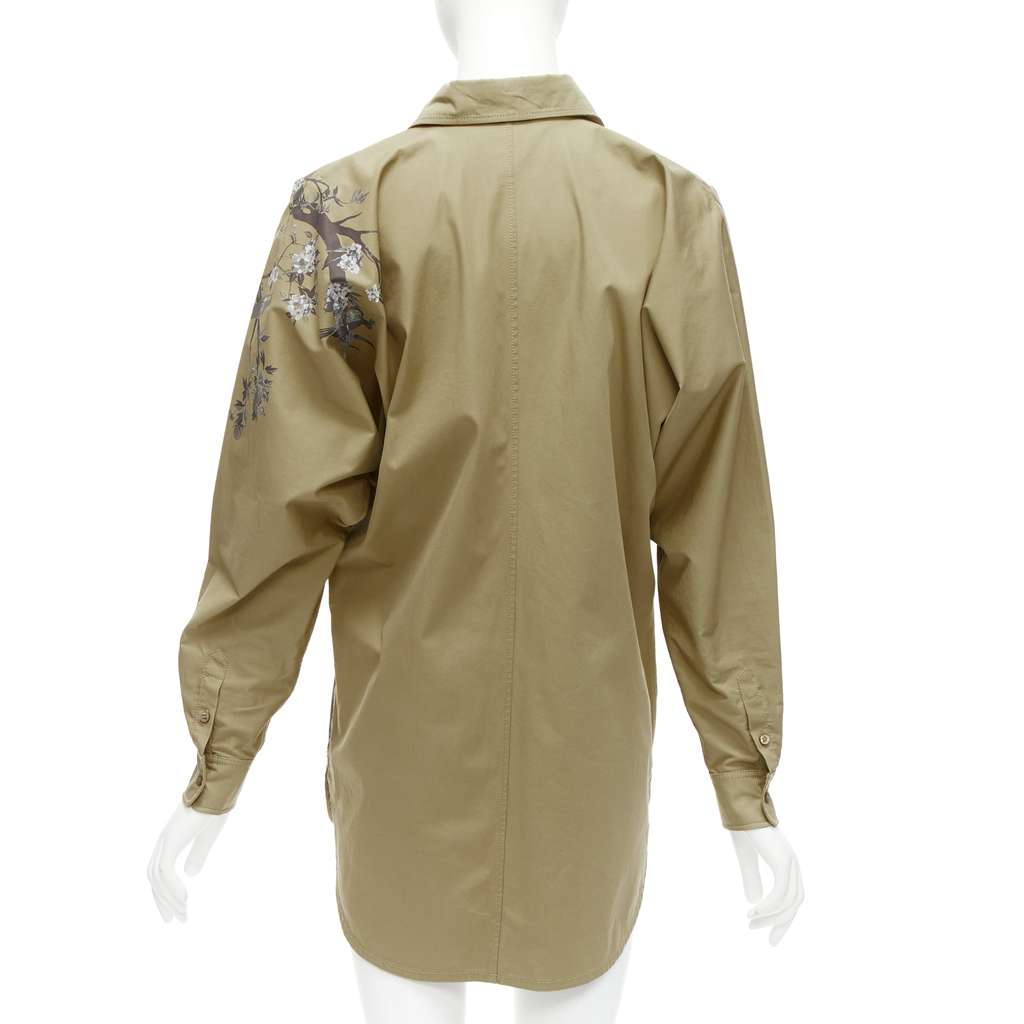 Dior Jardin Dhiver Dress Khaki Cotton Very good condition - Box View