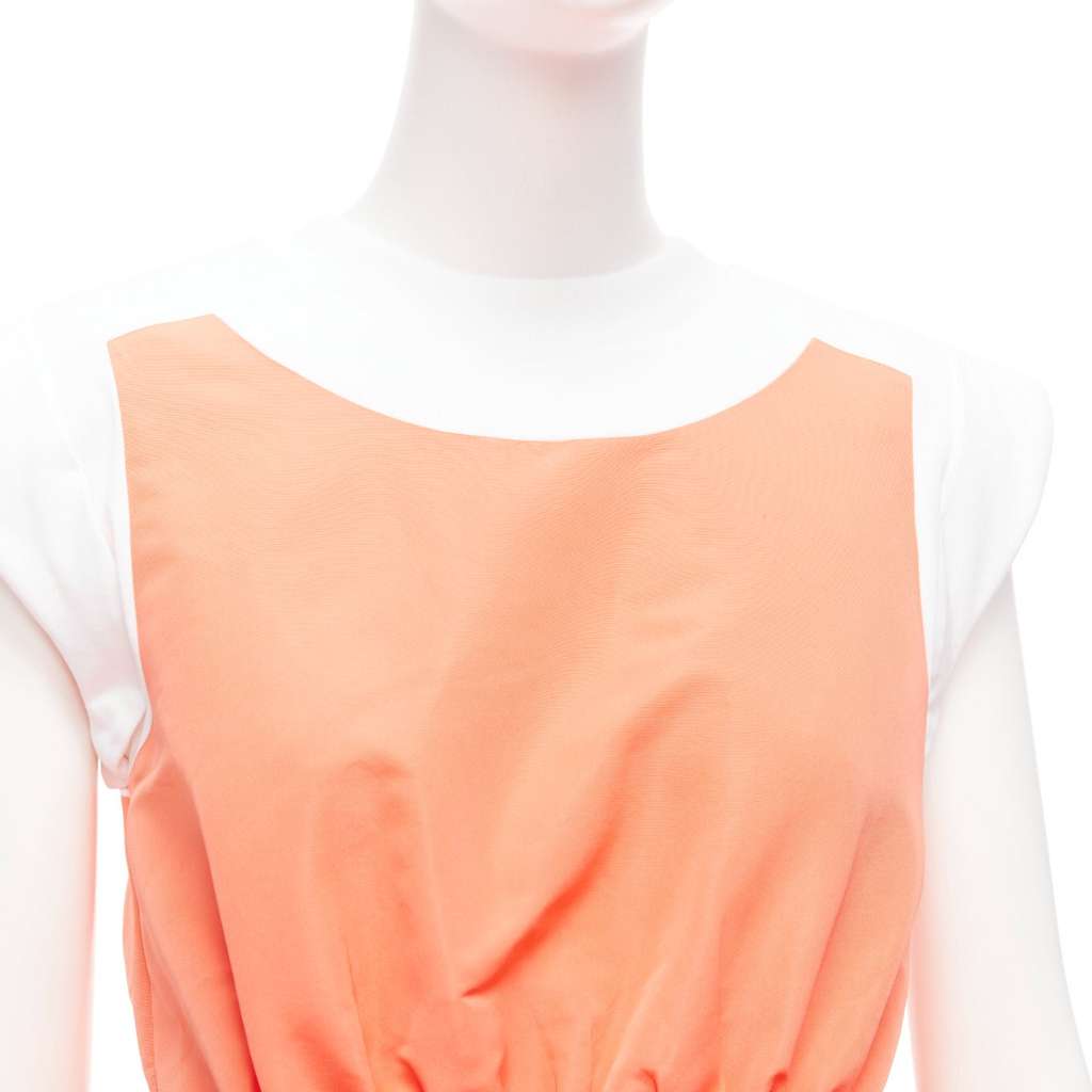 Alexander McQueen Taffeta Flared Dress Orange Polyester Never worn - Back View