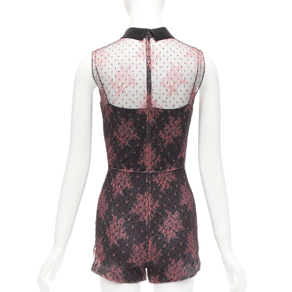 Dior Pink Lace Playsuit Pink Polyester Never worn - Box View