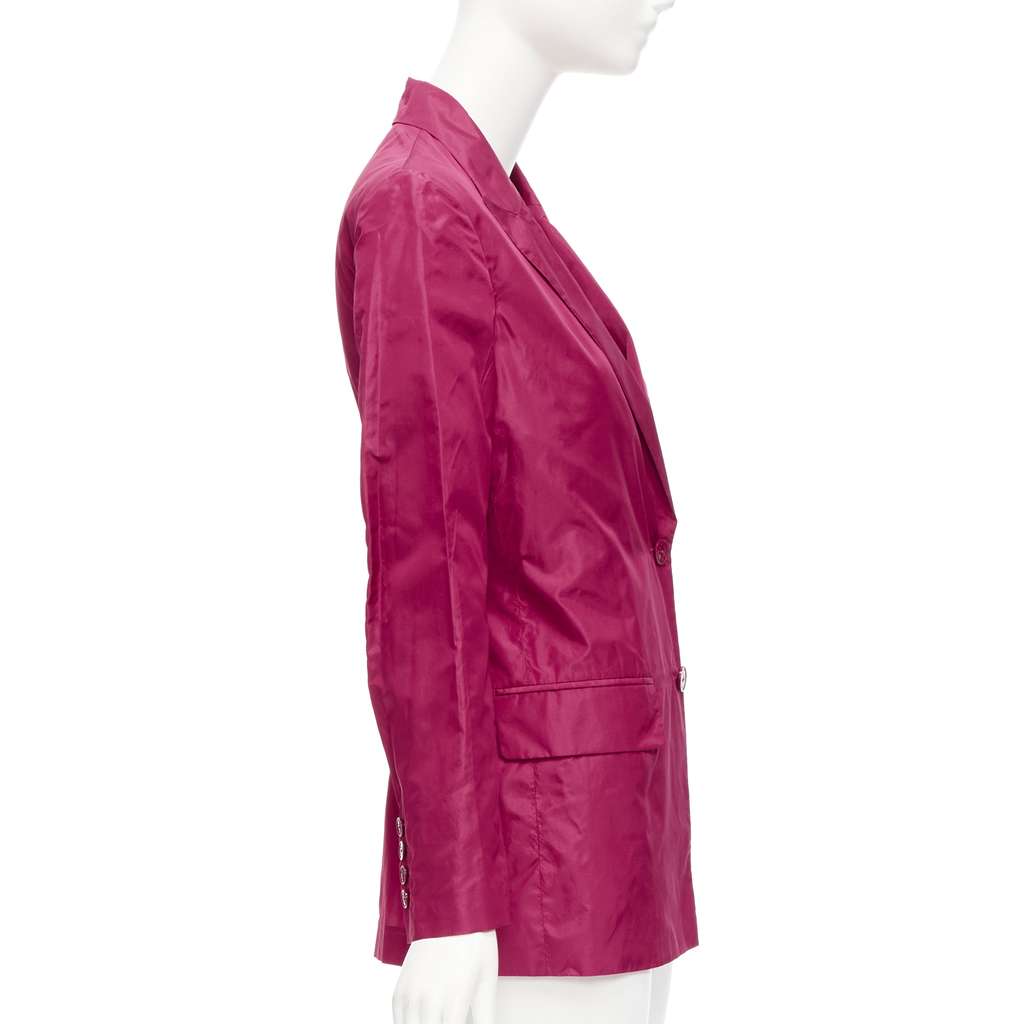 Valentino Garavani Pink Silk Cinched Blazer Purple Silk Very good - Box View