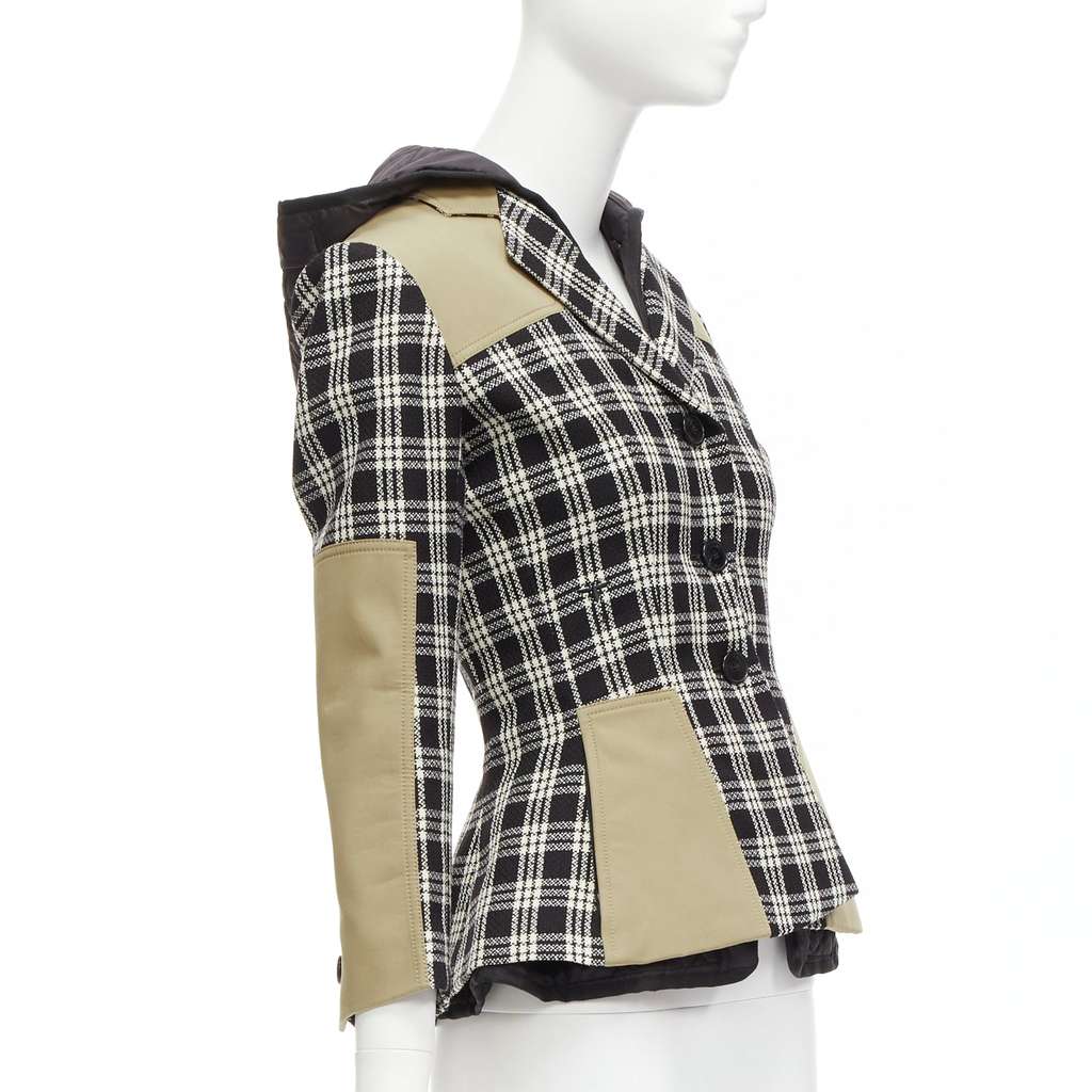 Dior Black White Wool Jacket Black Wool Never worn - Model View