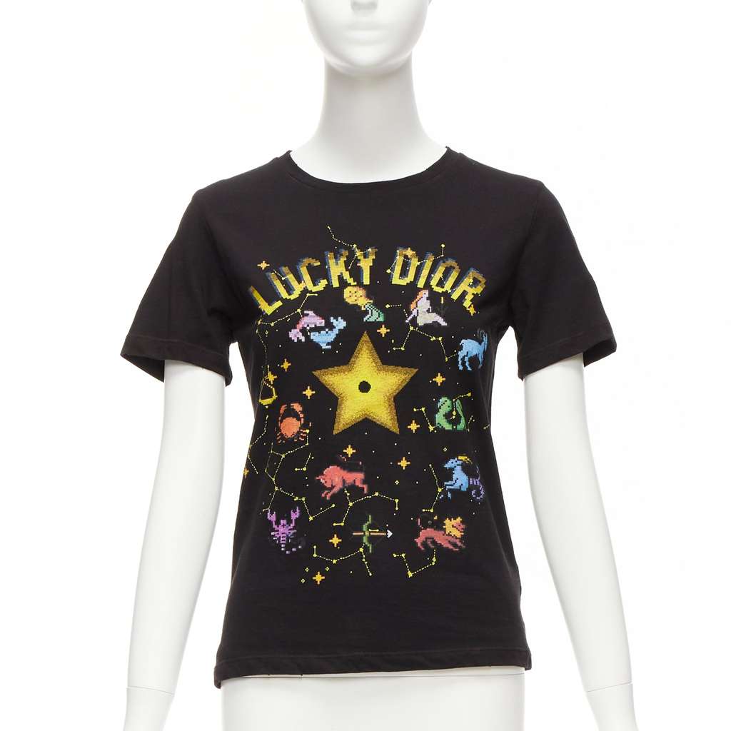 Dior Astrology Logo Shirt Black Cotton Never worn - Front View