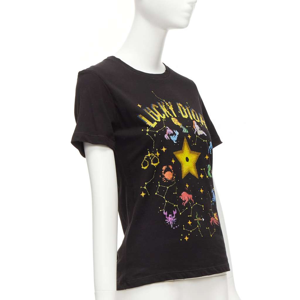 Dior Astrology Logo Shirt Black Cotton Never worn - Inside View