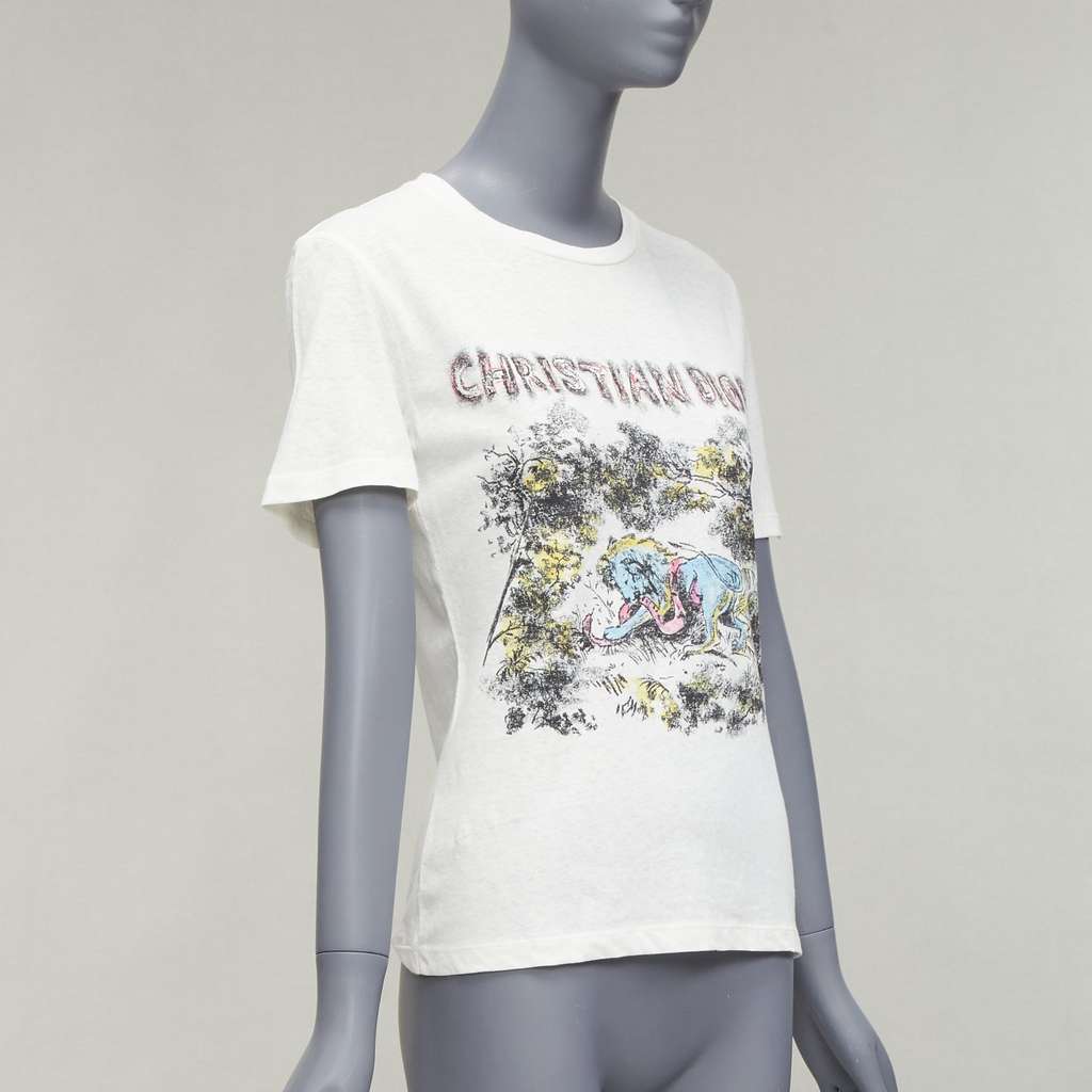 Dior Toile De Jouy Tee Beige Cotton Very good - Inside View