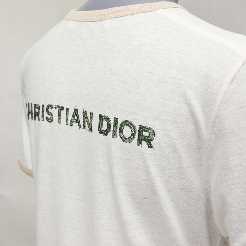 Dior Dragon Ringer Shirt Beige Cotton Very good - Back View