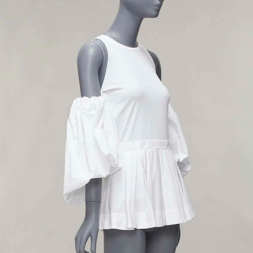 Alexander McQueen Cold Shoulder Shirt White Cotton Never worn - Inside View