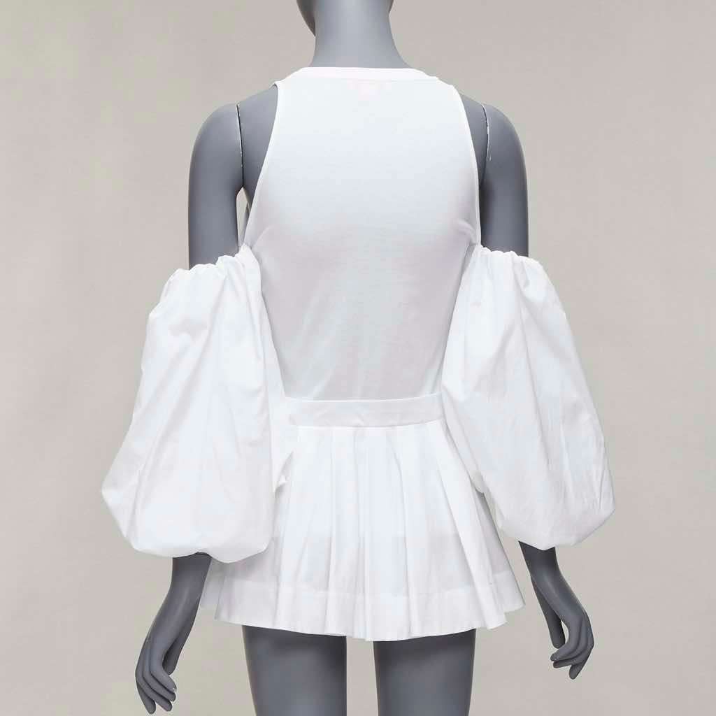 Alexander McQueen Cold Shoulder Shirt White Cotton Never worn - Box View