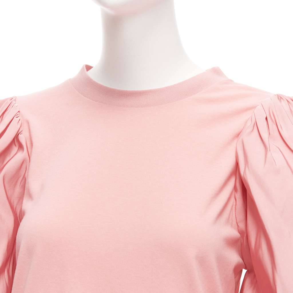 Alexander McQueen Dramatic Puff Shirt Pink Cotton Never worn, with tag - Back View