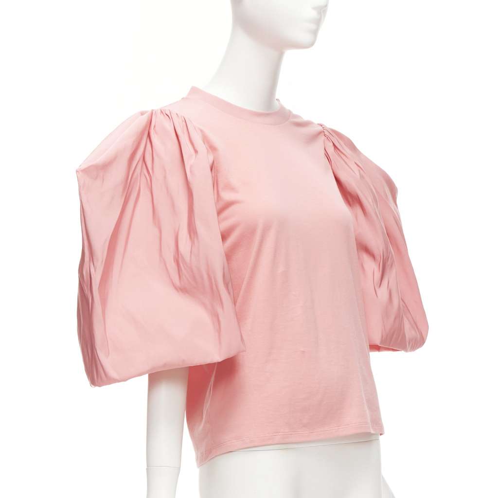 Alexander McQueen Dramatic Puff Shirt Pink Cotton Never worn, with tag - Inside View