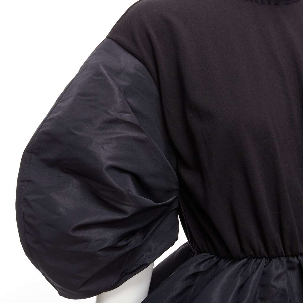 Alexander McQueen Round Puff Top Black Cotton Never worn - Back View