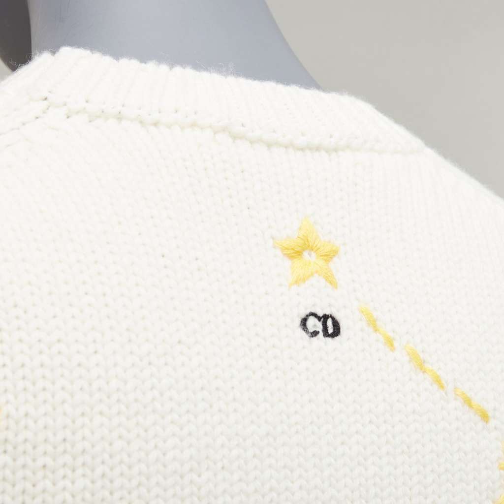 Dior Scorpio Zodiac Sweater Beige Wool Never worn - Back View