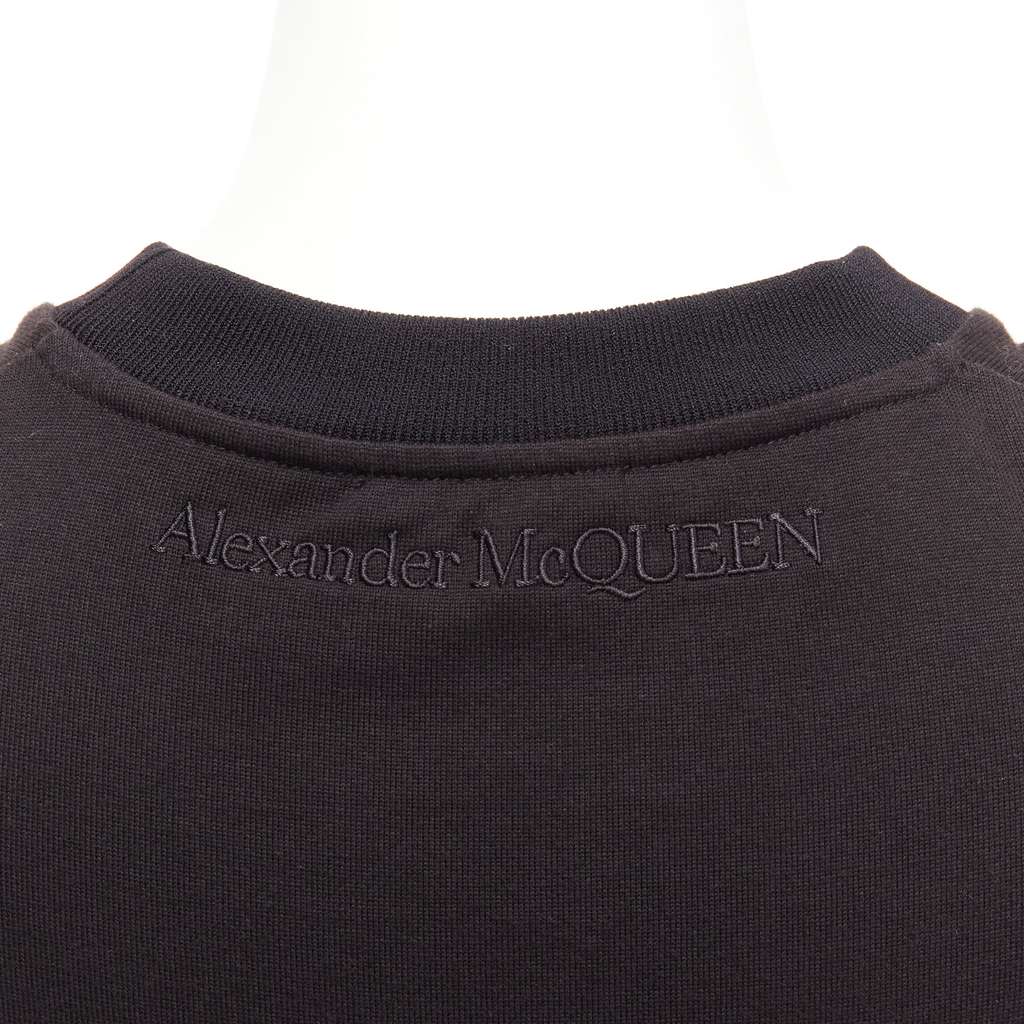 Alexander McQueen Cold Shoulder Dress Black Cotton Never worn - Back View
