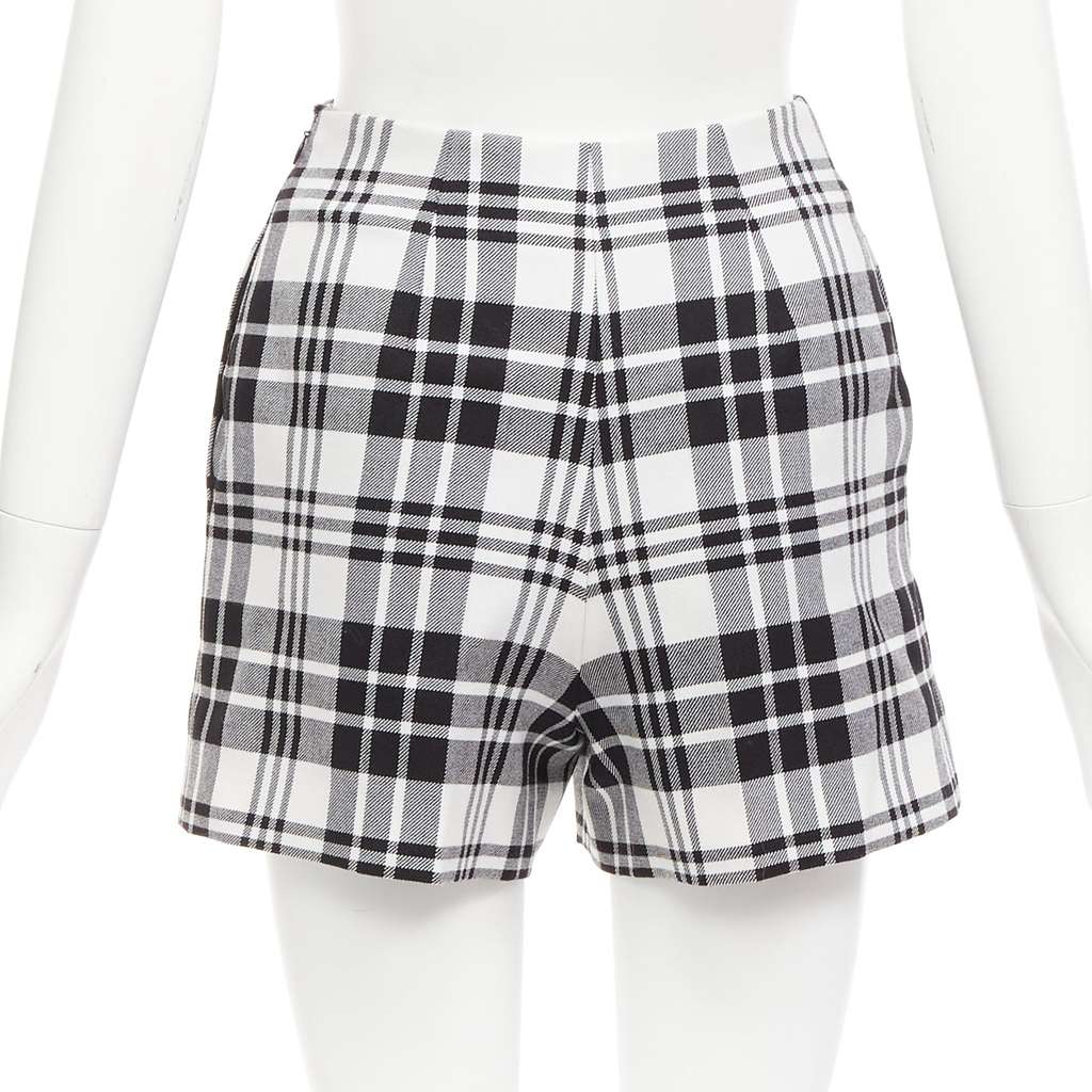 Dior Checked Wool Shorts Black Wool Never worn - Box View