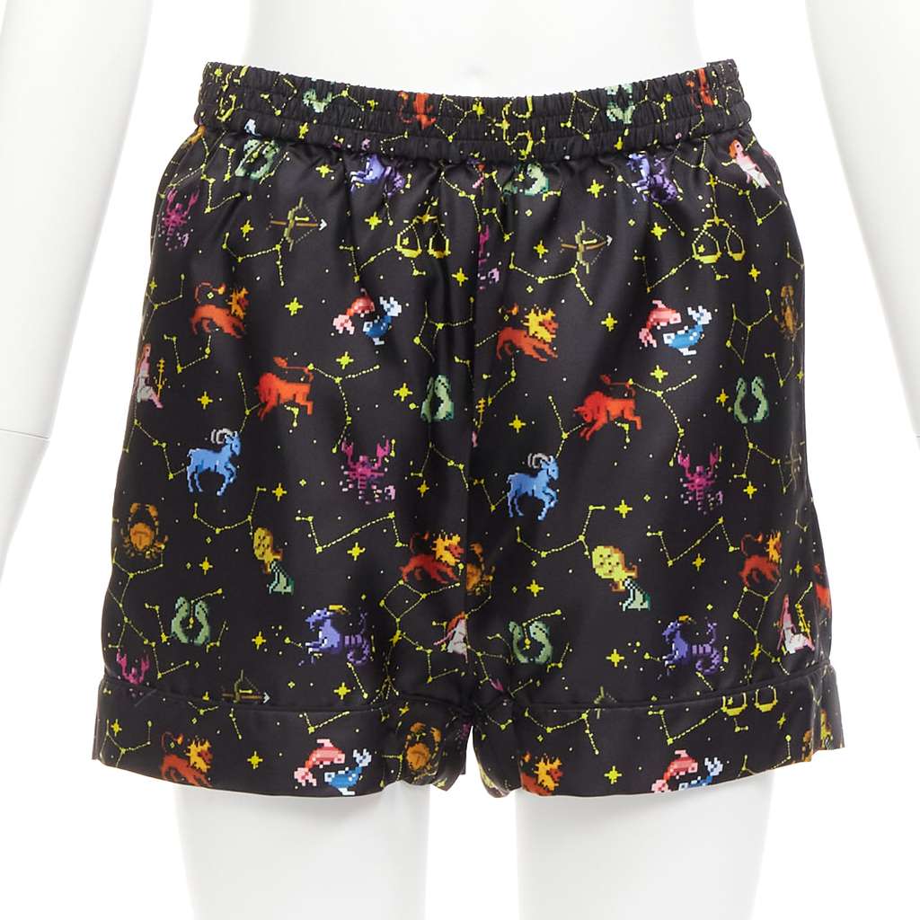 Dior Astrology Boxer Shorts Black Silk Never worn - Front View