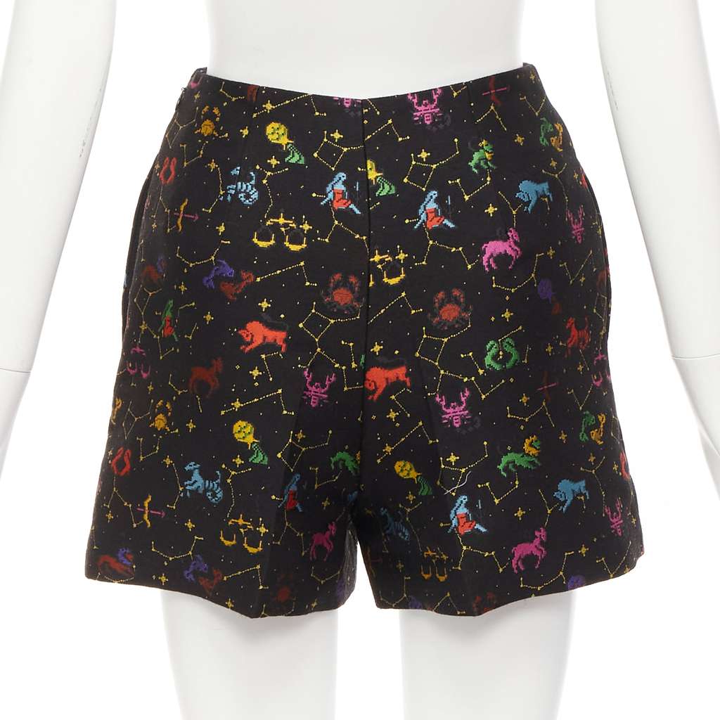 Dior Astrology Jacquard Shorts Black Polyester Never worn - Box View
