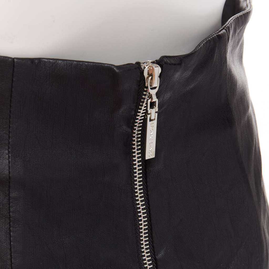Bronx and Banco Paperbag Leather Shorts Black Never worn - Back View