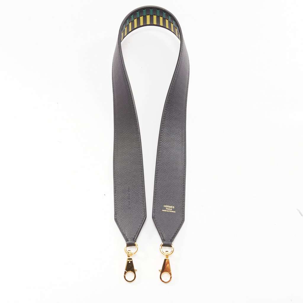 Hermès Sangle Cavale 40 Green Leather Very good - Inside View