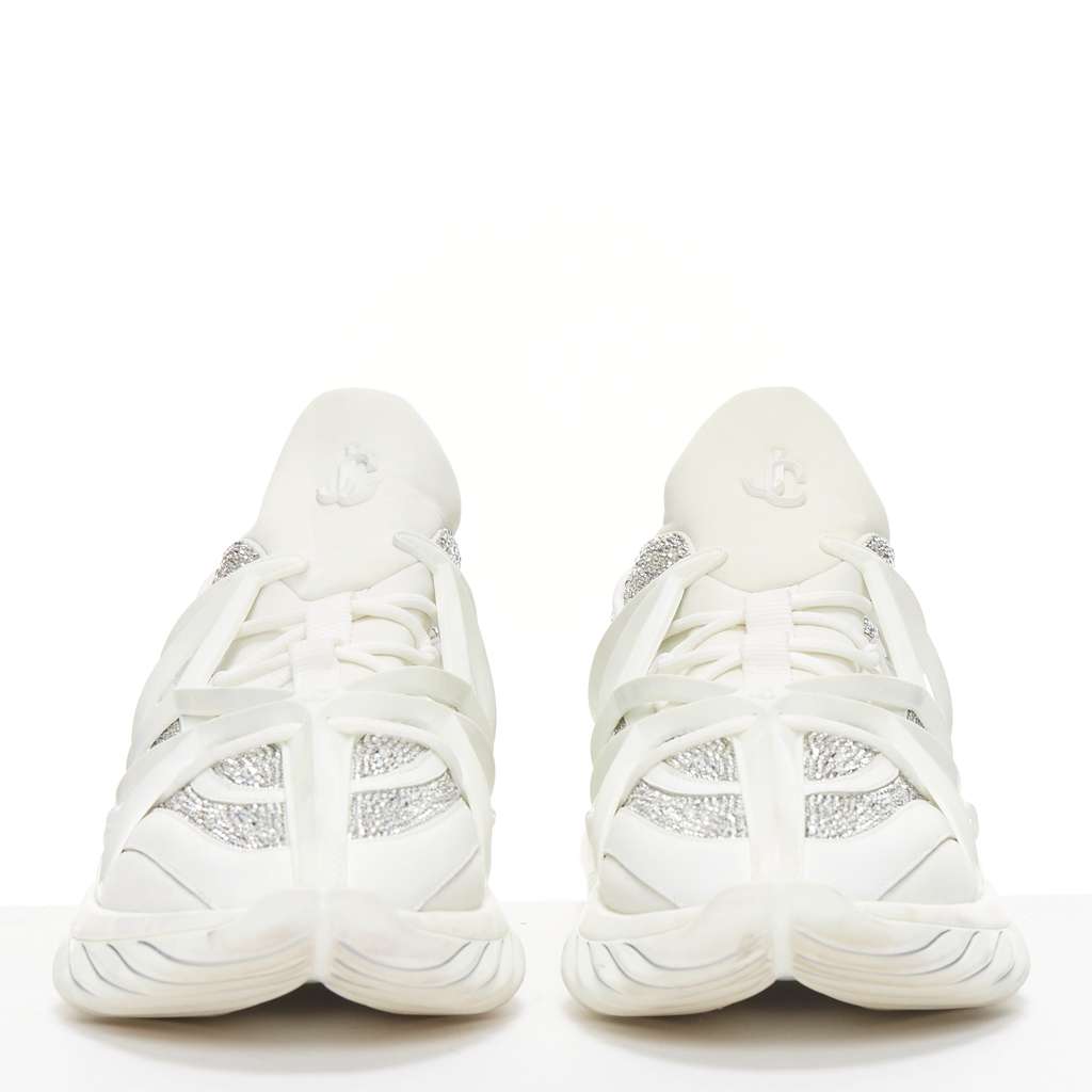 Jimmy Choo Cosmos White Leather Fair - Inside View