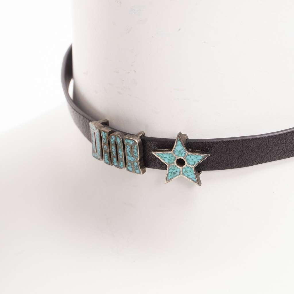 Dior Marble Star Choker Black Metal Very good - Back View