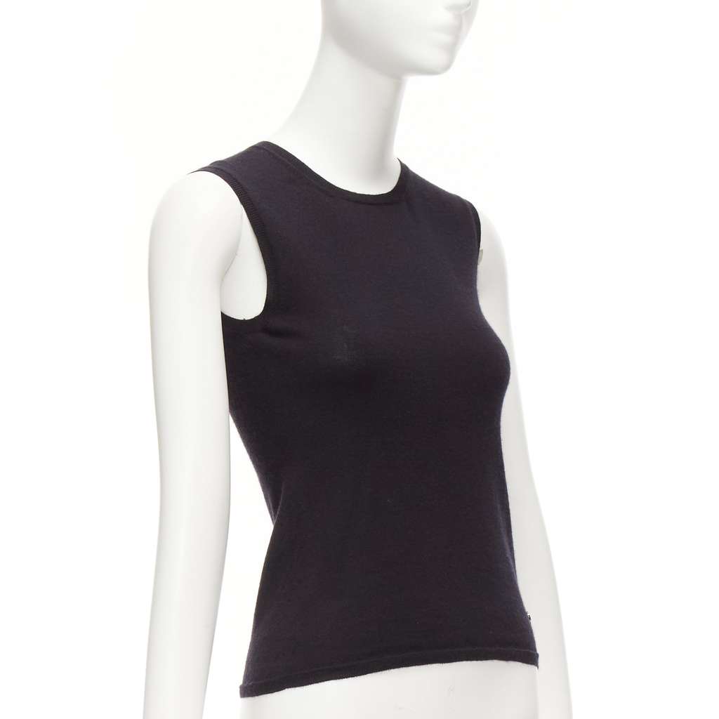 Dior Cashmere Knit Vest Black Cashmere Very good - Inside View