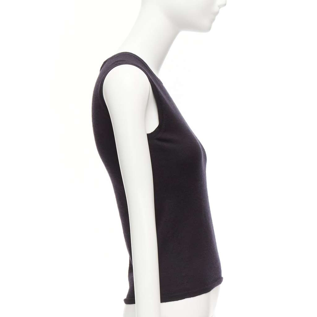 Dior Cashmere Knit Vest Black Cashmere Very good - Model View
