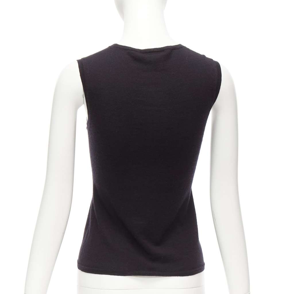 Dior Cashmere Knit Vest Black Cashmere Very good - Box View