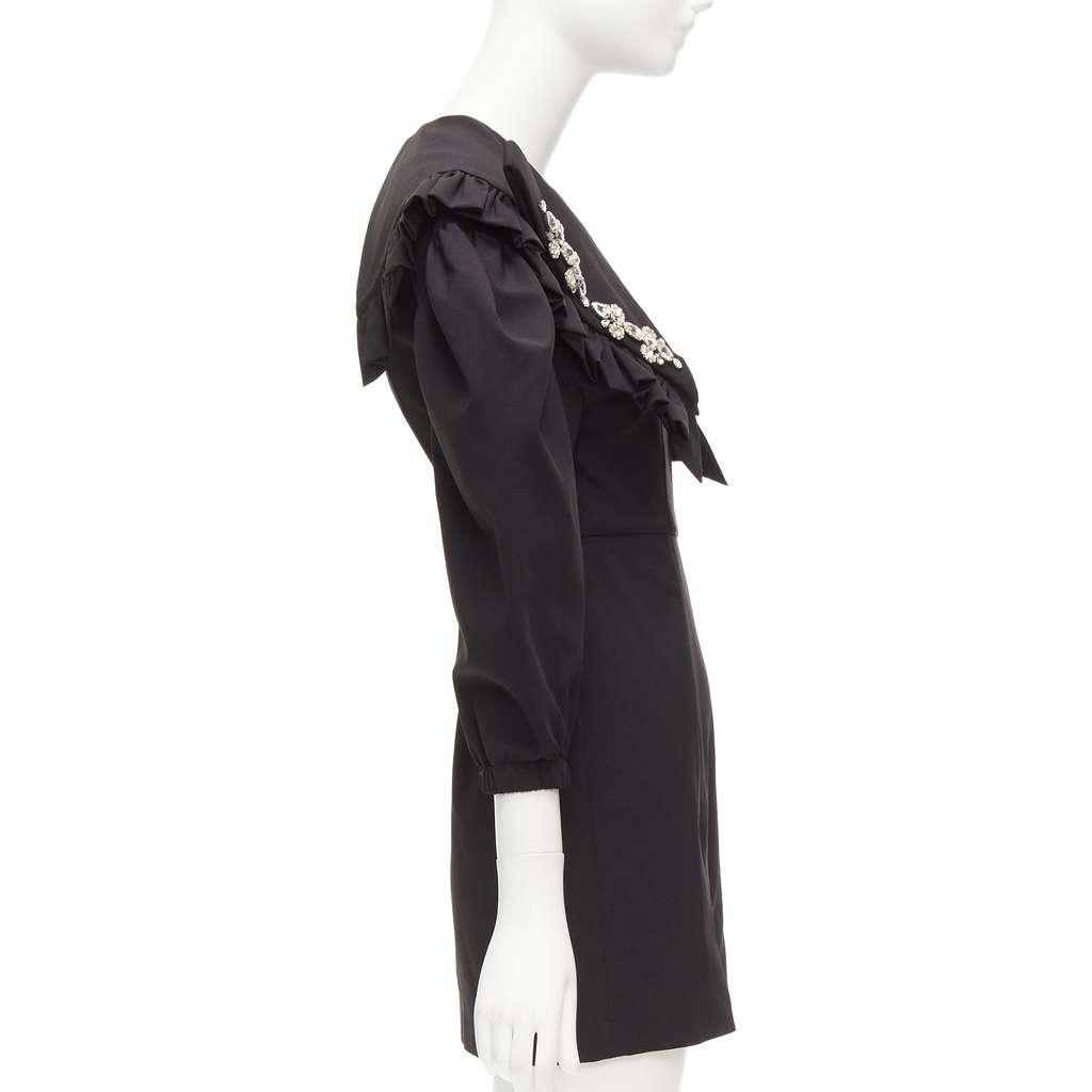 Shushu Tong Crystal Collar Dress Black Polyester Never worn - Model View