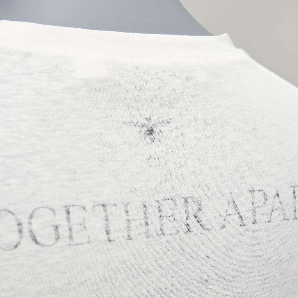Dior Together Apart Tee Beige Cotton Never worn - Back View