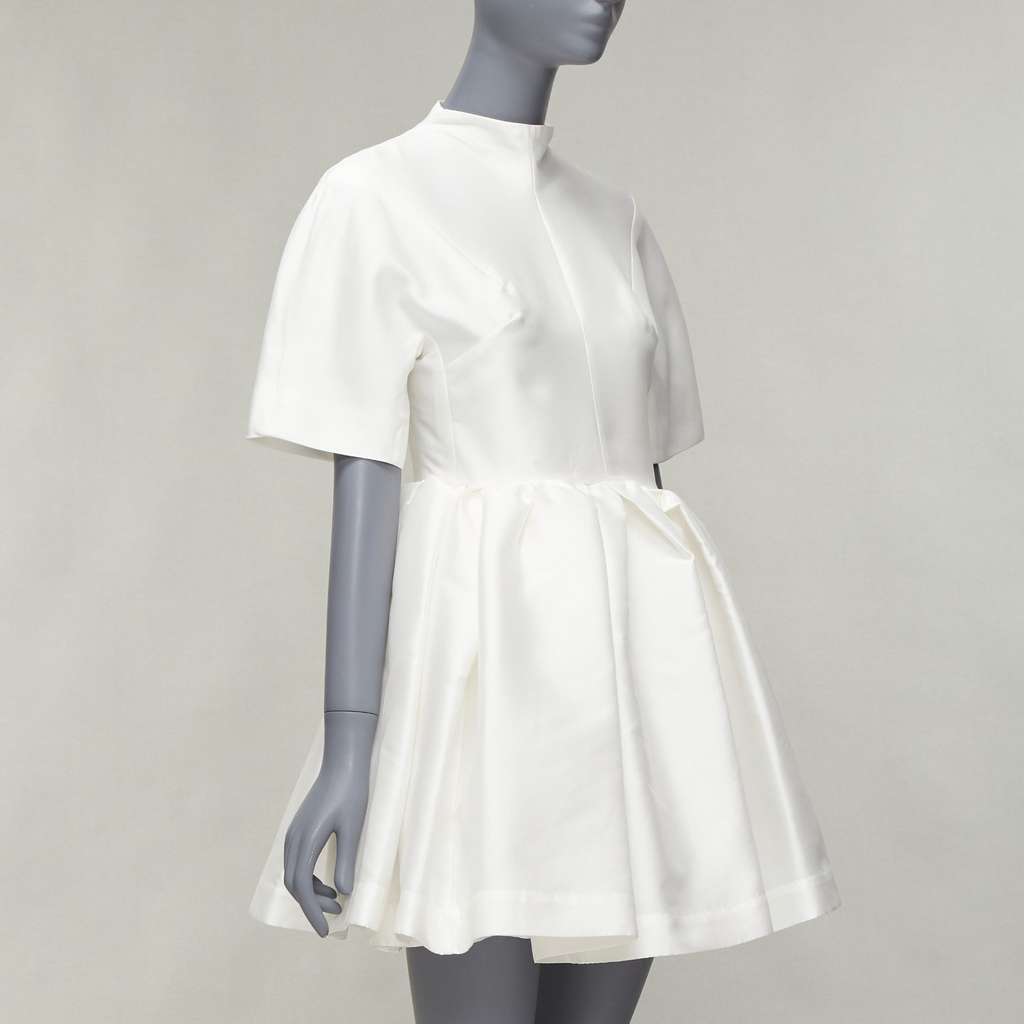 Marques Almeida Darted Cocktail Dress White Polyester Never worn - Inside View