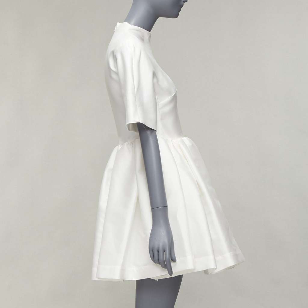 Marques Almeida Darted Cocktail Dress White Polyester Never worn - Model View