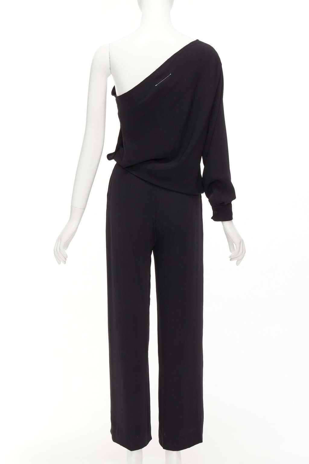 Maison Martin Margiela Black Draped Jumpsuit Black Polyester Never worn - Box View
