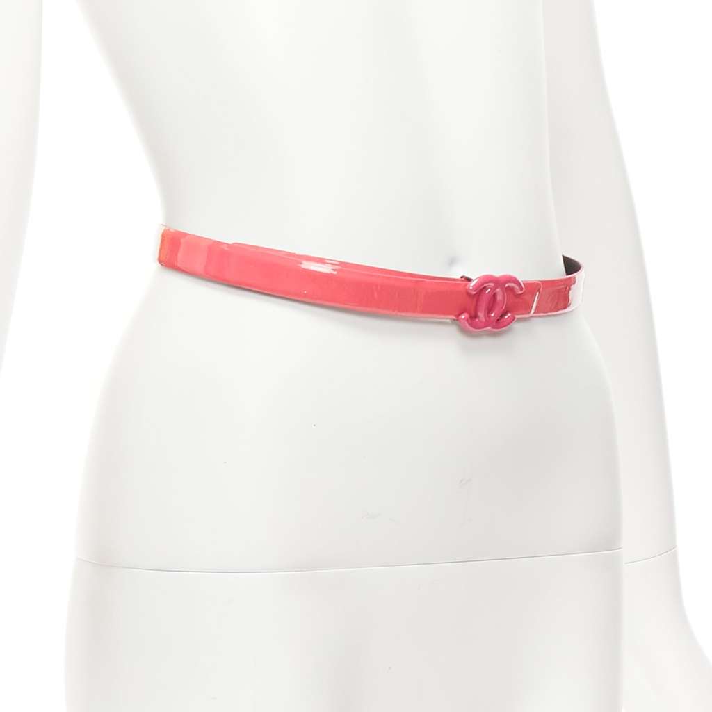 Chanel Multi Chain Fringe Belt Pink Good - Inside View