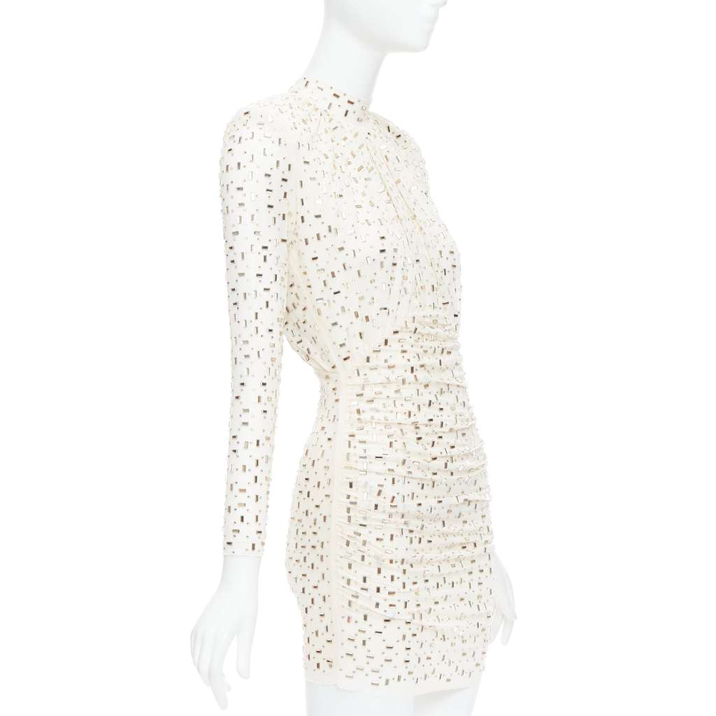 SELF-PORTRAIT Rhinestone Mesh Beige Never worn - Inside View
