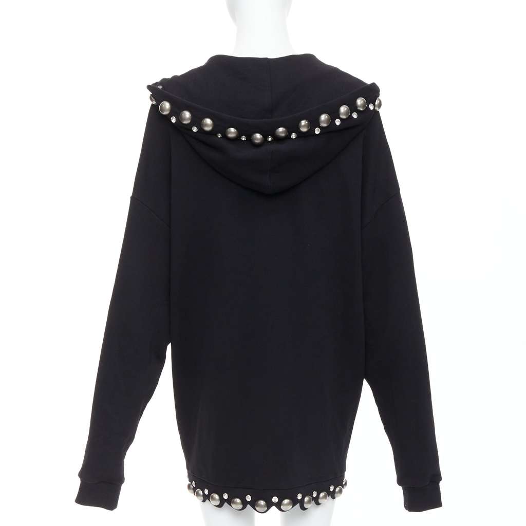 Area Dome Stud Hoodie Black Cotton Very good - Box View