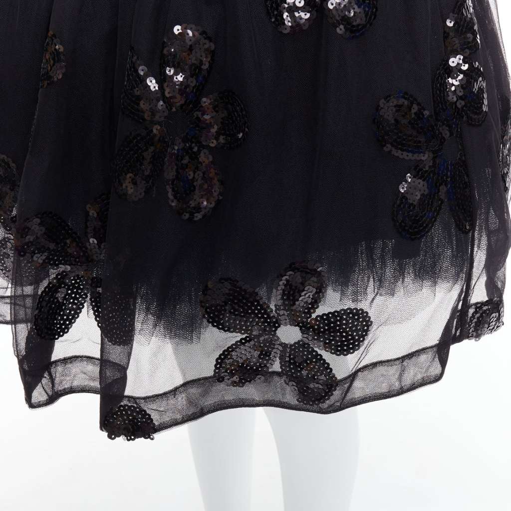 Simone Rocha Floral Tutu Skirt Black Never worn - Back View