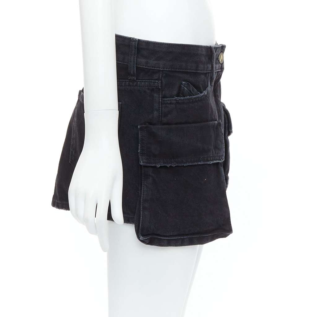 ATTICO Fay Black Cotton Never worn - Model View