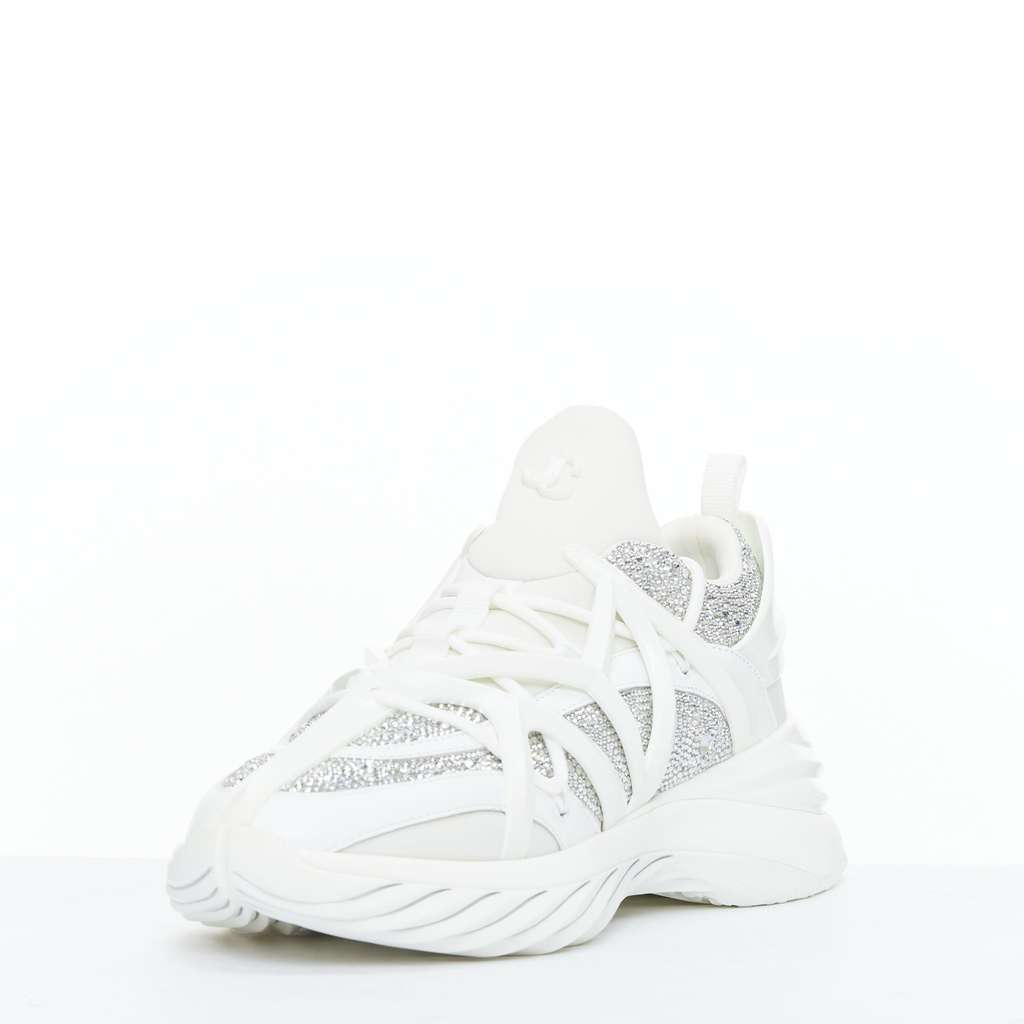 Jimmy Choo Cosmos White Rubber Never worn - Model View