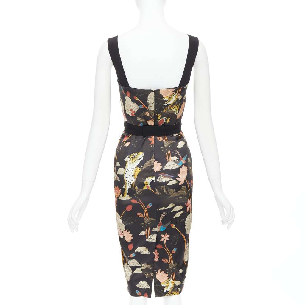 Etro Tiger Print Dress Black Very good - Box View