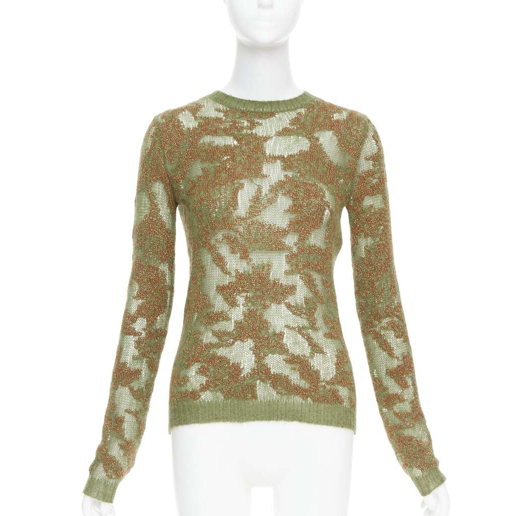 Dior Brocart Green Cashmere Very good - Front View