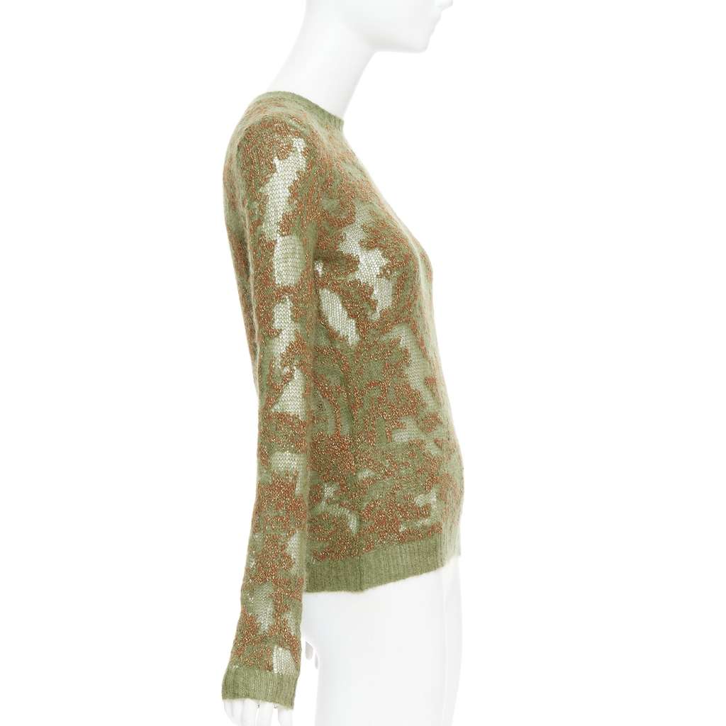Dior Brocart Green Cashmere Very good - Model View
