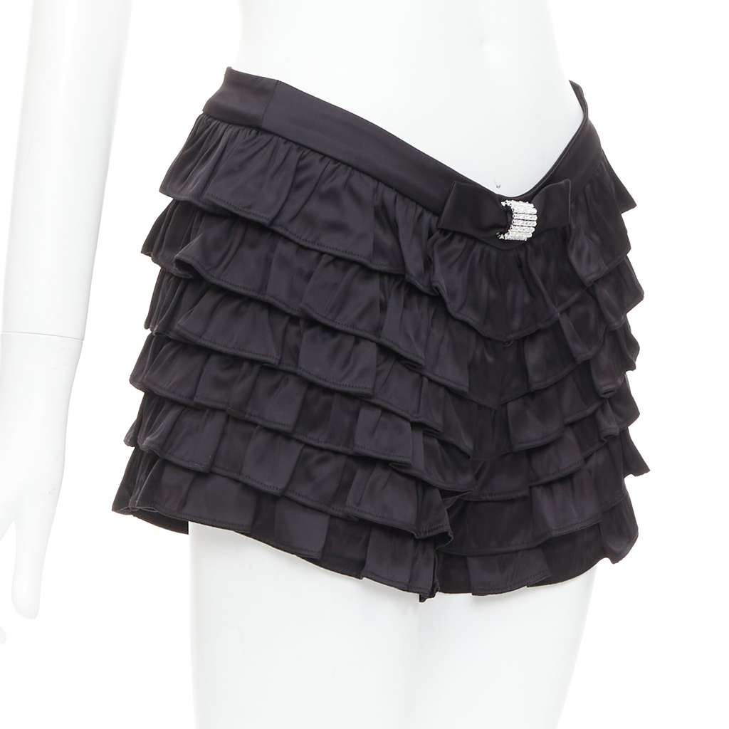 Shushu Tong Ruffle Bow Shorts Black Viscose Very good - Inside View