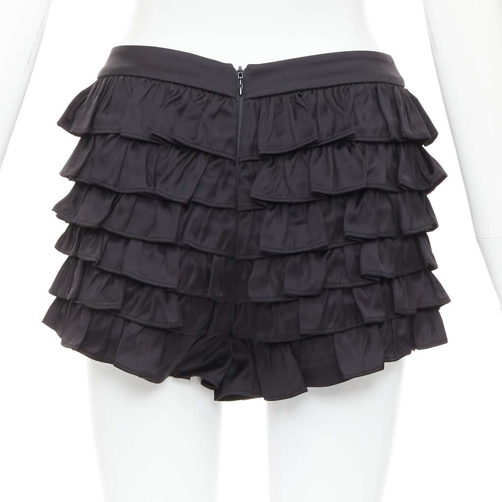 Shushu Tong Ruffle Bow Shorts Black Viscose Very good - Box View