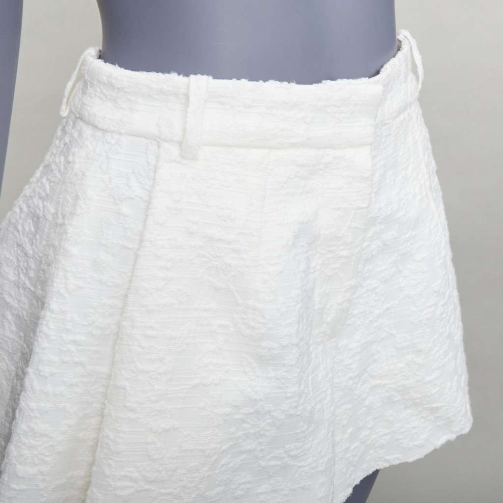 The Mannei Floral Flare Shorts Beige Cotton Very good - Back View