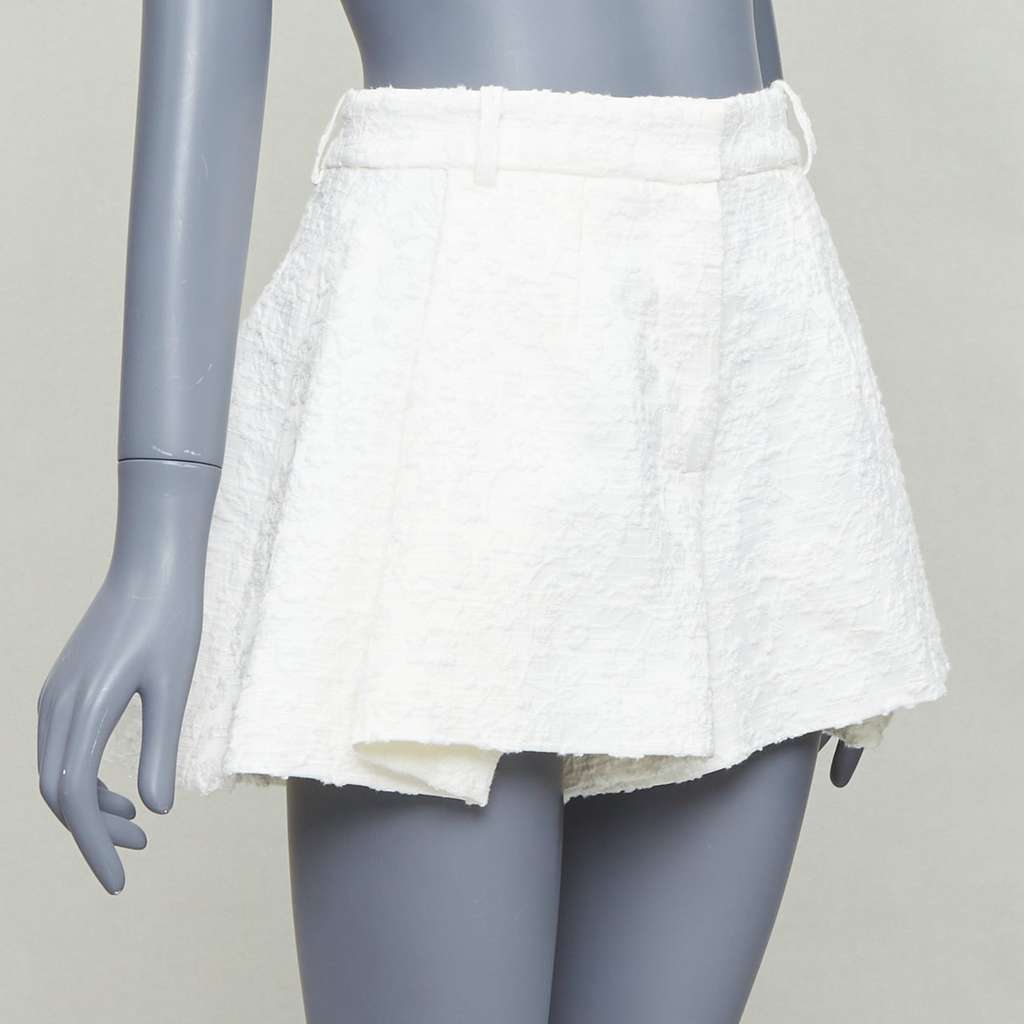 The Mannei Floral Flare Shorts Beige Cotton Very good - Inside View