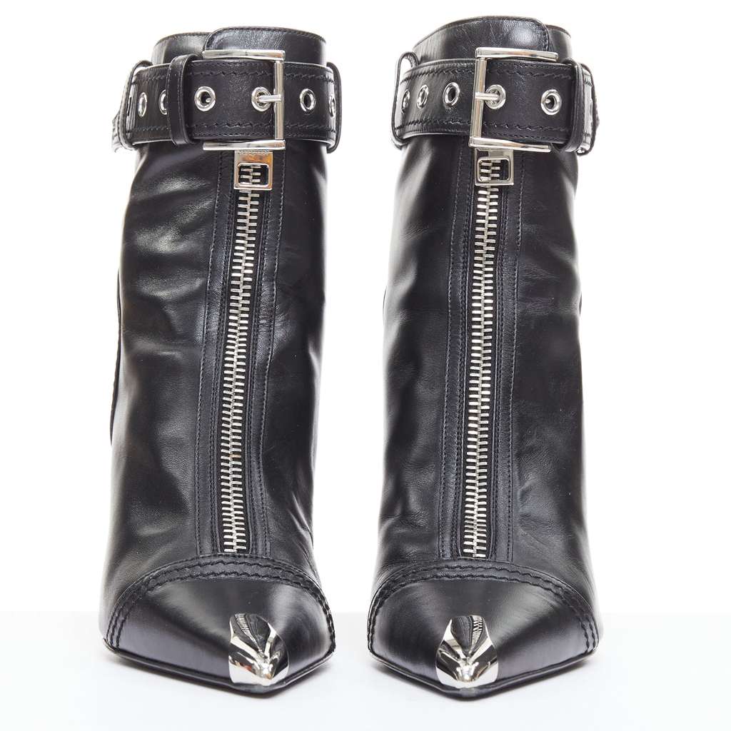 Alexander McQueen Slash Black Leather Good - Inside View