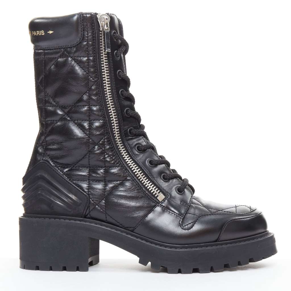 Dior D-Leader Black Leather Very good condition - Front View