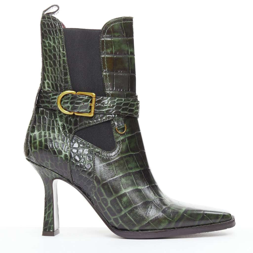 Sies Marjan Naomy 15BEC014 Green Leather Very good - Front View