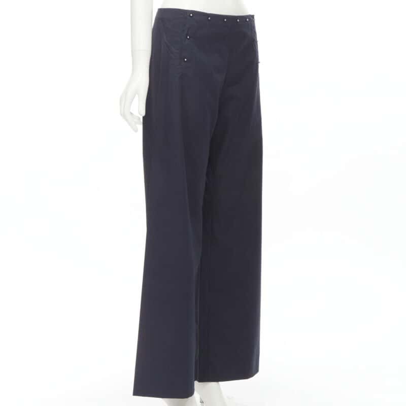 Jean Paul Gaultier Nautical Button Pants Navy Cotton Very good - Inside View