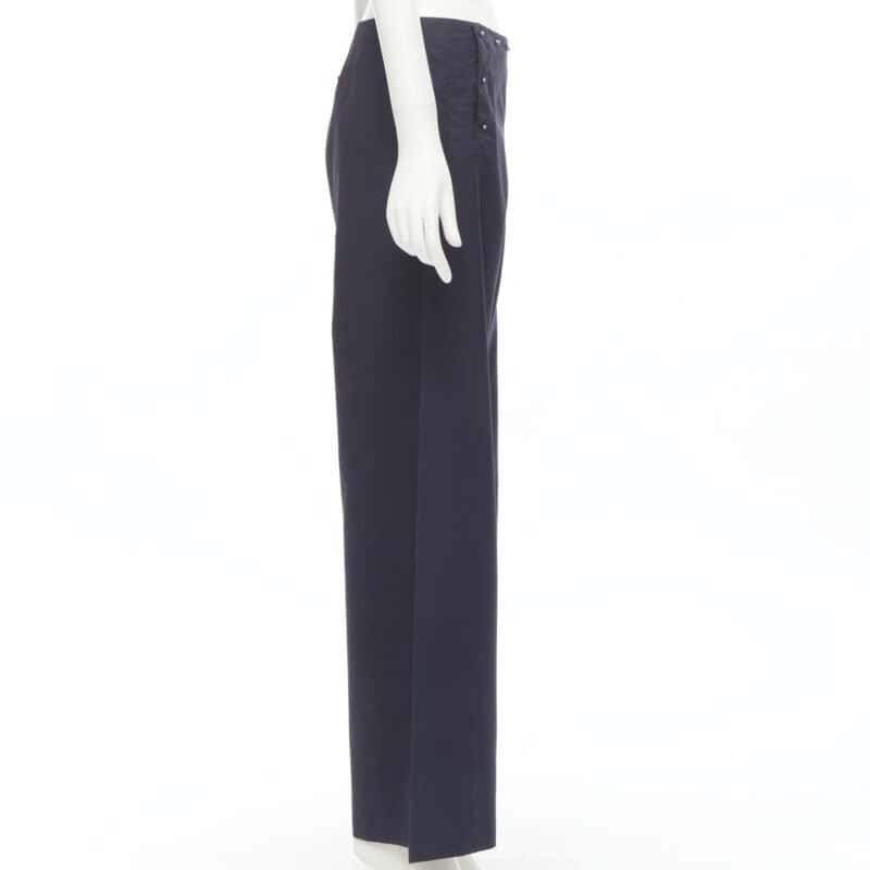 Jean Paul Gaultier Nautical Button Pants Navy Cotton Very good - Model View